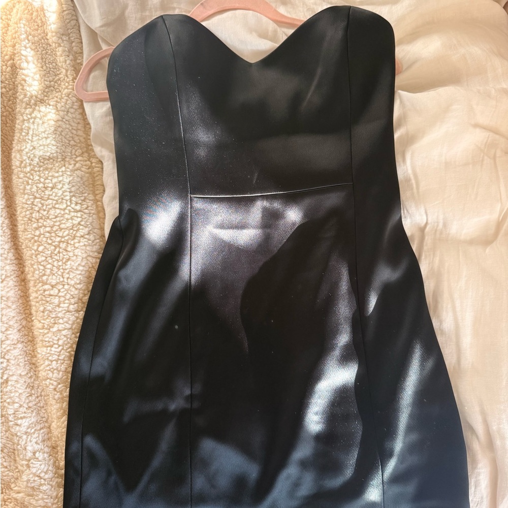 Aritzia Black Strapless Dress